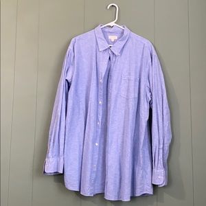 Blue button down dress shirt